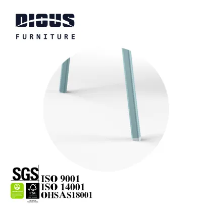 Smart light blue PVC edge modern conference table for meeting room