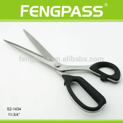 11.25" black stainless steel office paper Scissors S2-1434
