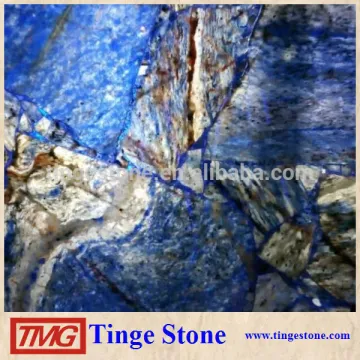Luxury blue marble slab Azul Bahia For House design