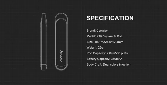 2022 Newset Easy to Use Coolplay 500 Puff