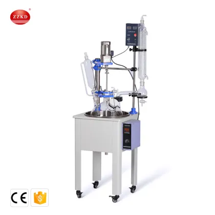 Single Layer Glass Reaction Kettle Pyrex Reactor for Laboratory
