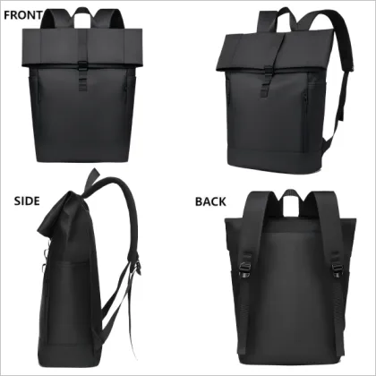 Waterproof Roll-Top Laptop Backpack
