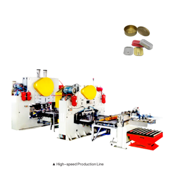 Automatic food tin can making machine production line