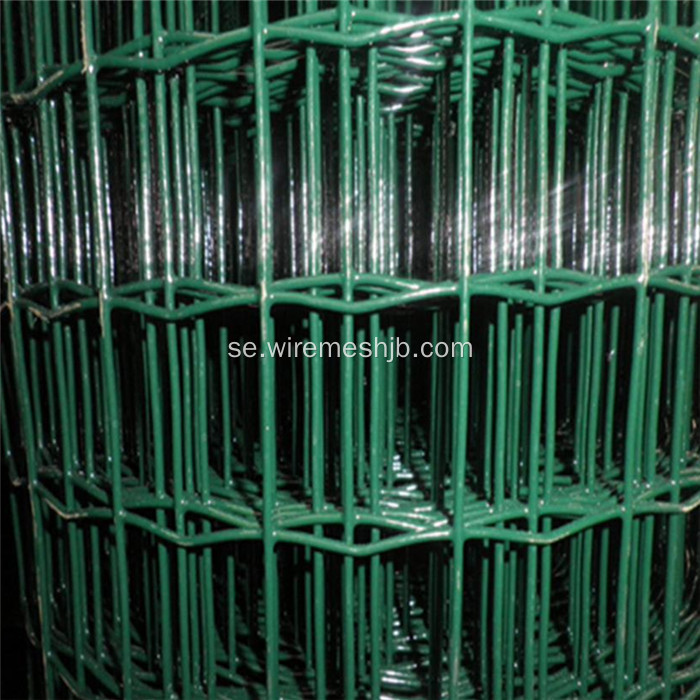 Grön PVC Belagd Euro Svetsad Wire Mesh Fence