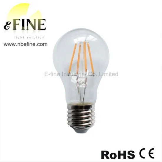 4W A19 A60 A55 filament led light glass shape Copper Sapphire COB