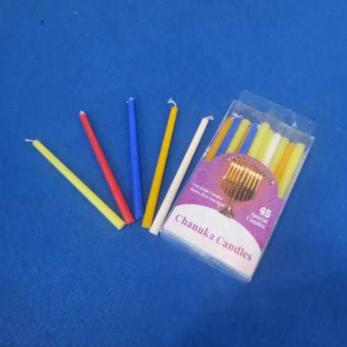 Decorative Small Size Color Hanukkah Candle