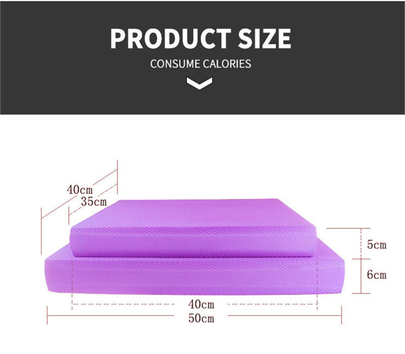 Tapis en mousse coussiné antidérapant pour coussin d'équilibre d'exercice