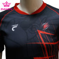 Mearkleurige duorsume rugby -shirts