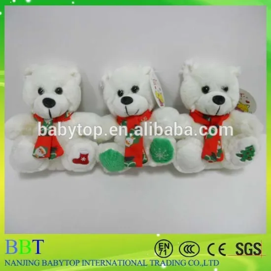 mini size polar bear plush soft toys stuffed white bear