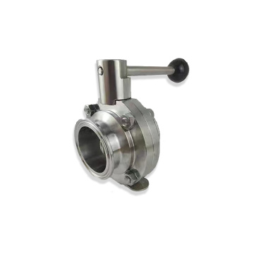 Quick clamp type disc butterfly valve