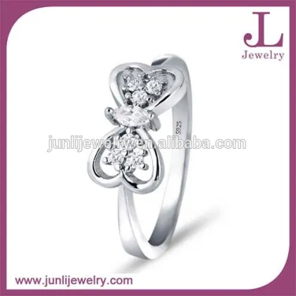 Silver Wedding Ring Bling Cubic Zircon Silver Ring 925 Sterling Silver Ring