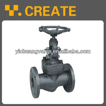 Forged steel self-sealing globe valve flange