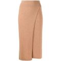 Women Warm Knitted Straight Skirt