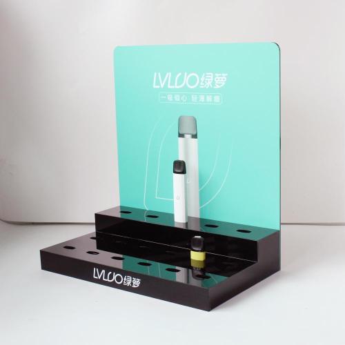 Train plexi acrylic countertop e cigarette display stand