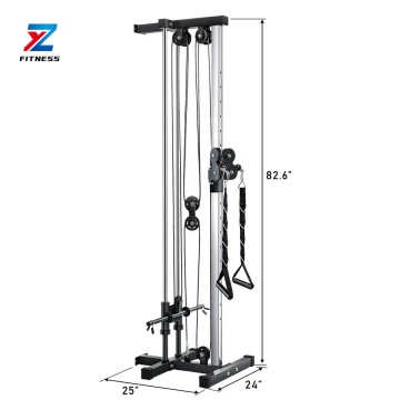 ZYFITNESS Multifunction Wall Mount Cable Station with Lat Pull Down Machine