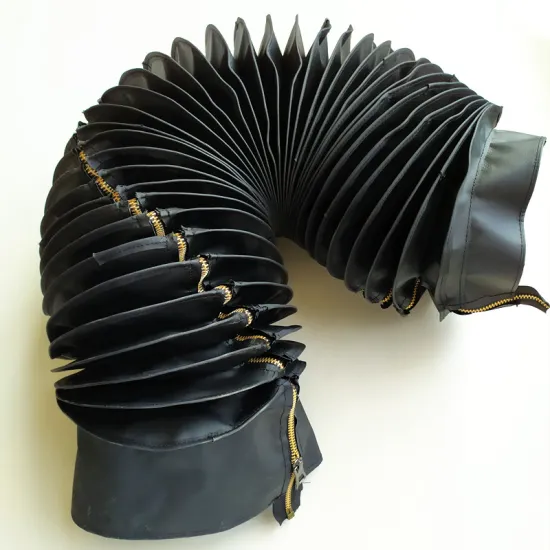 Hydraulic Cylinder Dustproof Cover with Metal Zipper - Three-proof Cloth Material Bellows Cover