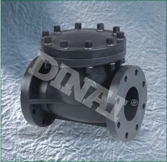 Upvc/pvc Swing Stainless Steel Pvdf Check Valve Flange Connection 1/2"(d20mm)~12"(d315mm)