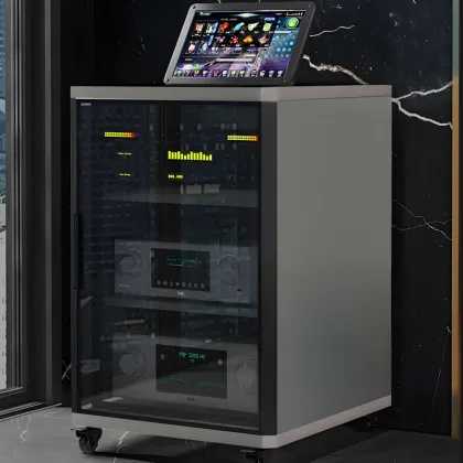 Audio equipment amplifier cabinet