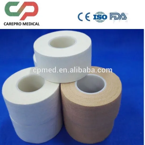 Simple package as rolls in box Cloth Plaster with high adhesive Zinc Oxide Plaster