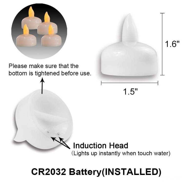 Battery Powered LED Floating Candles