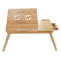 шаблон beautidul Carvened цветок бамбука, прочный и портативный складной ноутбук стол надкроватный лоток