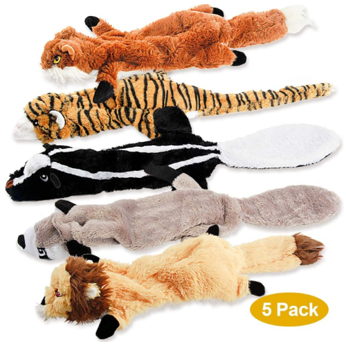 5 Pek Dua Haiwan Squeaky Cute Dog Toys