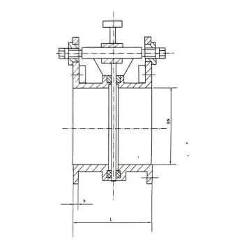 F43X manual fan-shaped blind valve