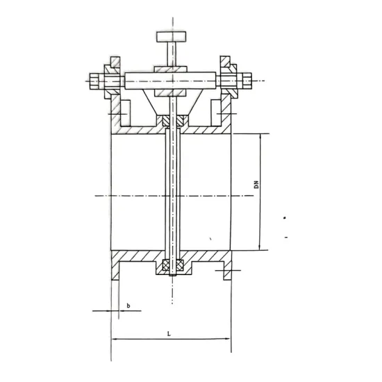 F43X manual fan-shaped blind valve