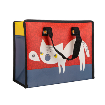 Custom Logo Cartoon recycelbare Einkaufstasche