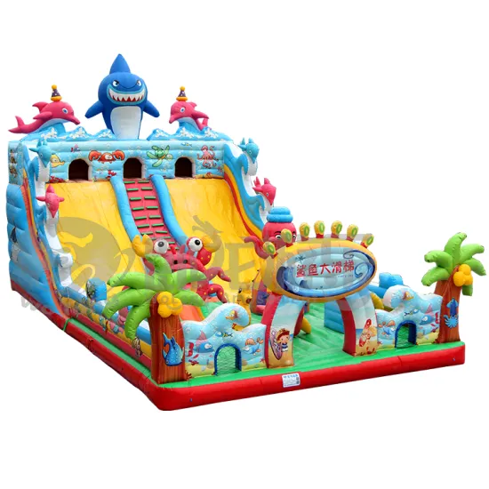 outdoor pvc inflatable slide, inflatable bouncer slide combo