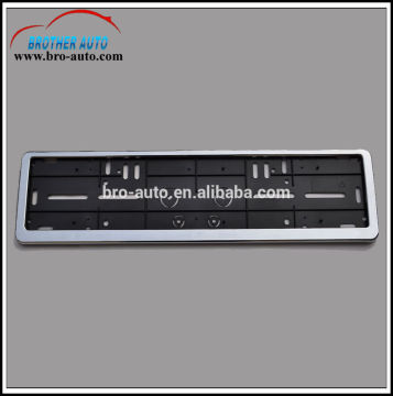 Plastic ABS PP standard European size custom chrome car license plate frame