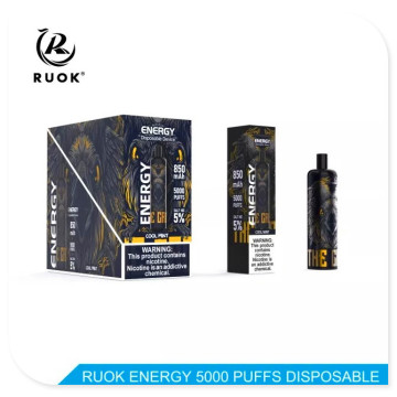 RUOK Energy 5000 Puffs Kit de vape descartável