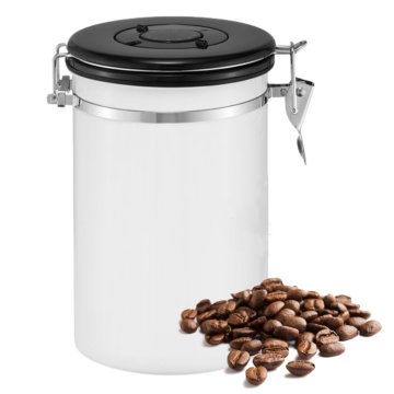 Coffee Bean Coffee Canister Vacuum With Spoon