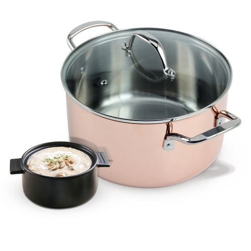 Excellent quality Tri-ply stock pot with glass lid