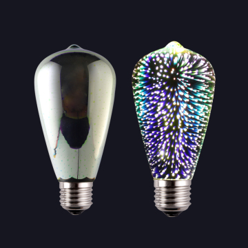 St64 Feuerwerk Farbe Licht dekorative Weihnachten Beleuchtung billig Filament Edison Glühbirne geführt