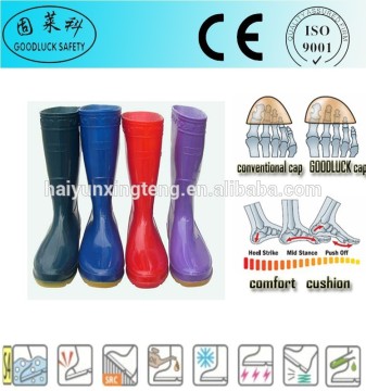 Water Resistant Men's PVC Working Gumboots PVC Safety Gumboots
