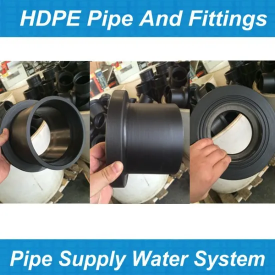 Professional Polyethylene Pipe Fittings for water pe saddle 90 Degree elbow/tee/reducer/flange stub