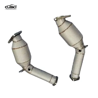 Stainless Steel Downpipe with Catalyst for Infiniti G37 - Boost Momentum and Sound