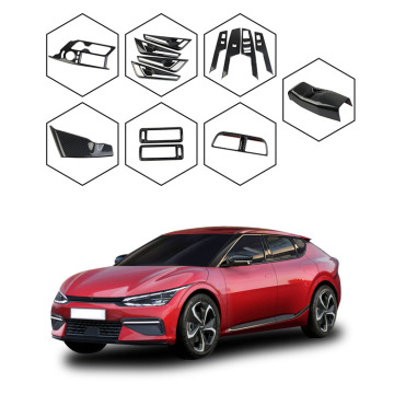 Carbon Fiber Style Auto Accessories Kit for Kia EV6 2022-2023