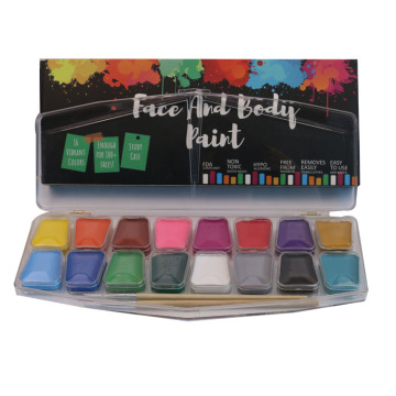 Cheap Halloween Professional 16 colors Face Paint Kit