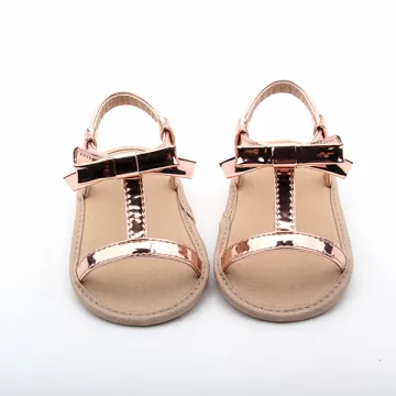2017Spring New Style Bowknot Baby Sandals Pink Dresses Baby Sandal