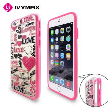2016 China manufacturer pc+tpu 3D Relief Printting phone case for iphone 6s
