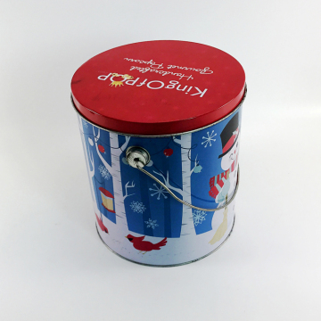 Latta del regalo della latta del cioccolato dello stagno rotonda di nuovo stile su ordinazione
