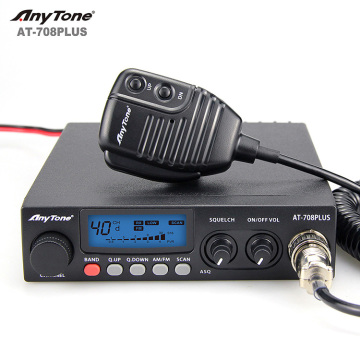 AnyTone AT 708 PLUS 12 Band Mobile CB Radio - Long Range 27MHz