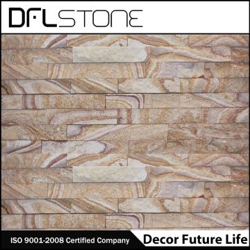Panel Batu Batu Pasir Splitface Warna Kayu