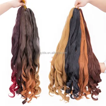 Wholesale Synthetic Loose Wave Pony Style Curly Jumbo Wavy Afro Kinky Extensions Spiral Braids For African Hair Attachments