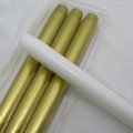 Homeware flame golden dinner candle taper candle