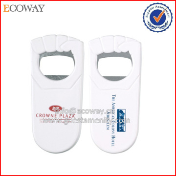 Hot Sale beer opener/Customize Metal/PVC hotel bottle opener
