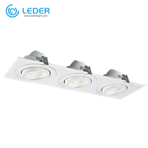 LEDER উষ্ণ সাদা শক্তিশালী 30W*3 LED ডাউনলাইট