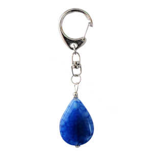 Natural Gemstone Agate Keychain